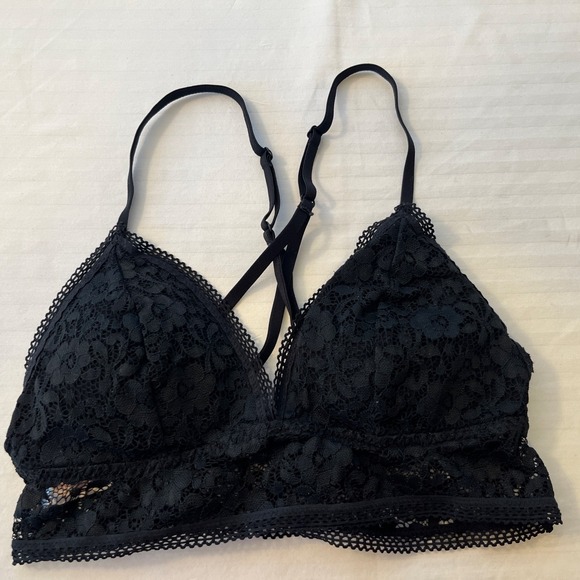 Xhilaration Other - Xhilaration Women's Lace Bandeau Bra S Small Black Longline Bralette